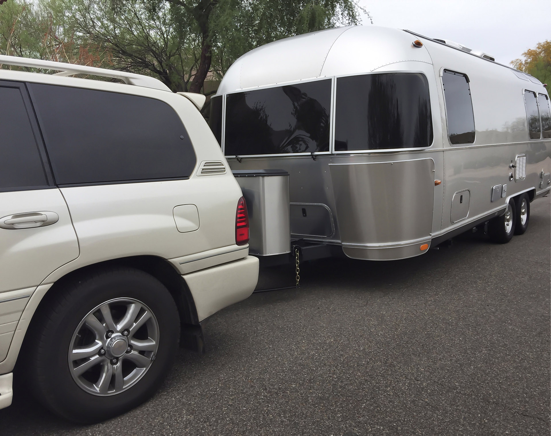 Trailer Being Towed