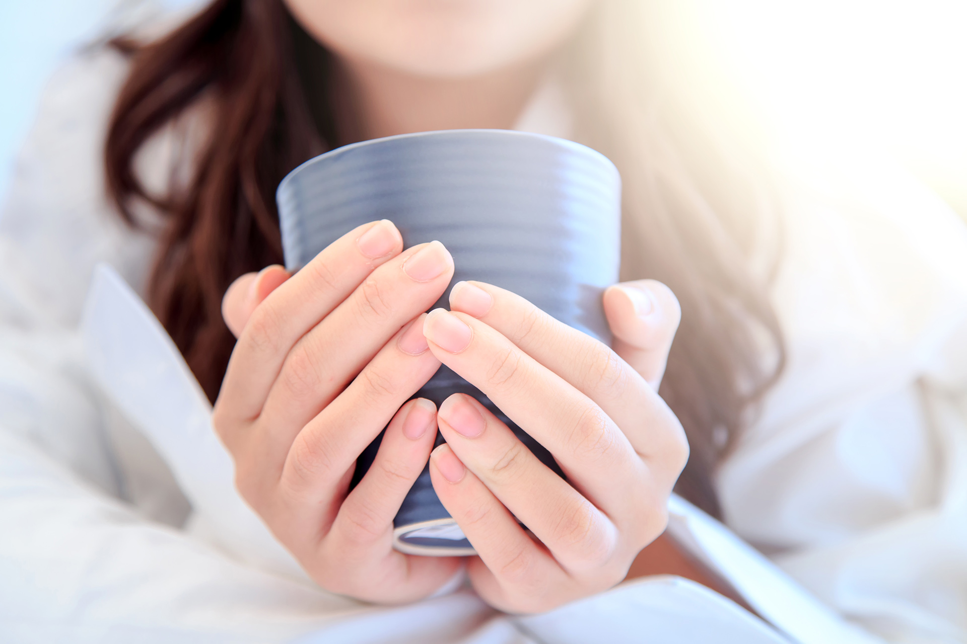 Woman Holding Morning Coffee